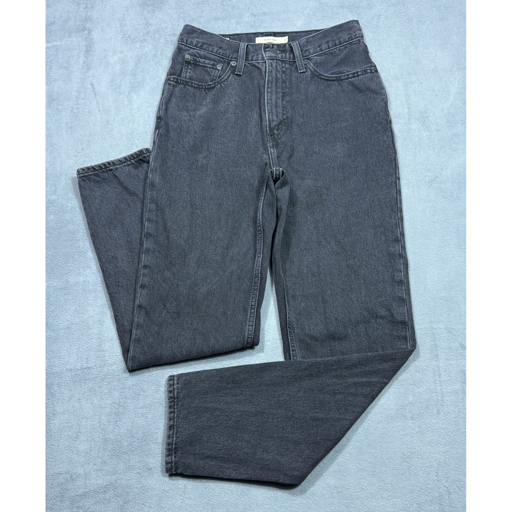 Levis Premium Jeans Womens 27x30 Black 80s Mom Jean Tapered Rodeo Ranch Farm